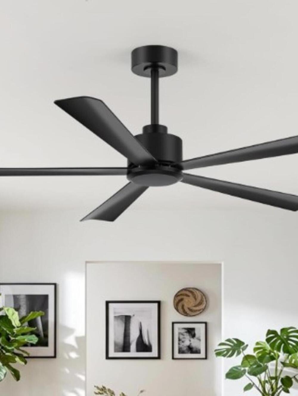 CEILING FAN-52"-5 BLADE-BLK